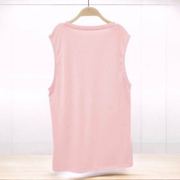 Beach Please Pink Tank | SIZE M - Picture 3 of 3